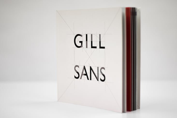 Weißes Buch mit schwarzer Schrift 