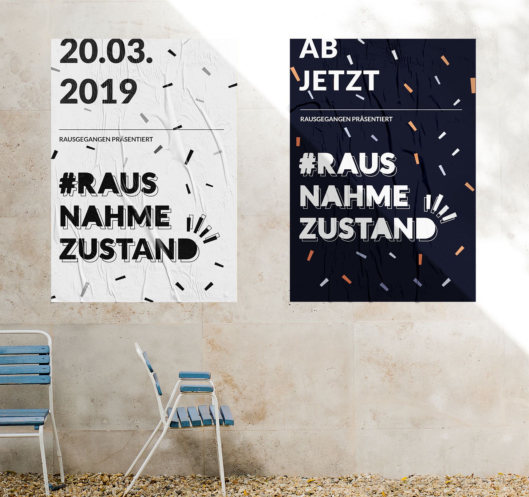 Rausnahmezustand-Plakate